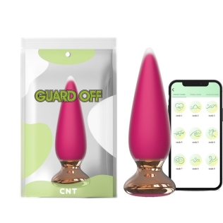 Анальная пробка из силикона с вибрацией Sweet Bomb Tappered Plug App Version розовая