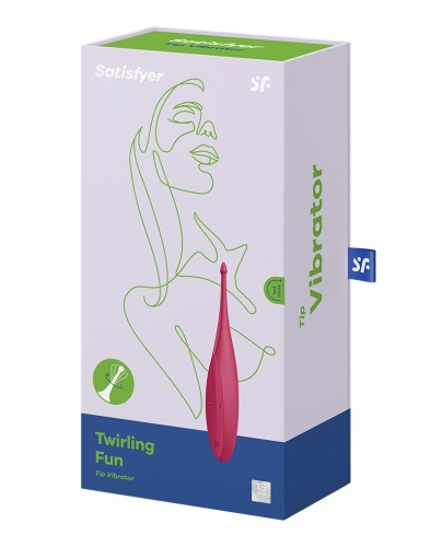 Вібратор для клітора червоний Satisfyer Twirling Fun Poppy - 4