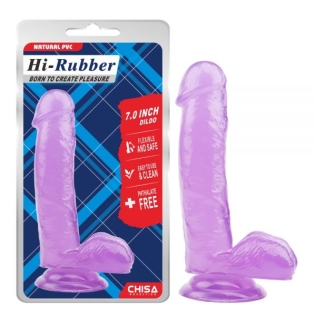 Фиолетовый фаллоимитатор на присоске 7.0 Inch Dildo