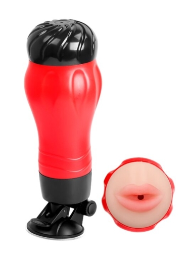 Мастурбатор ротик CRAZY BULL Flora красный - 2