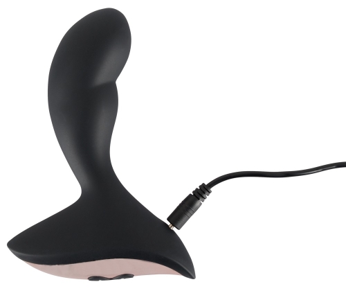 Массажер простаты силиконовый с вибрацией черного цвета Sweet Smile Prostate Vibrator - 4