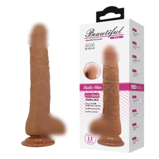 Фалоімітатор реалістичний на присосці тілесного кольору LyBaile Baile Beautiful DICK