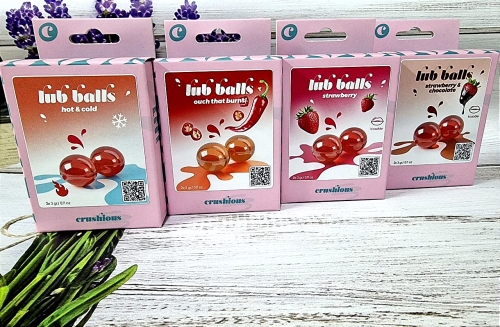 Возбуждающие взрывные шарики Crushious Balls lub Hot 2 штуки по 3 гр - 9