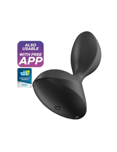 Анальна пробка з вібростимуляцією силіконова чорна Satisfyer Sweet Seal - 1