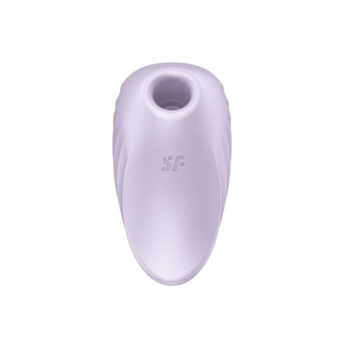 Вакуумный клиторальный мини стимулятор с вибрацией фиолетовый Satisfyer Pearl Diver - 3