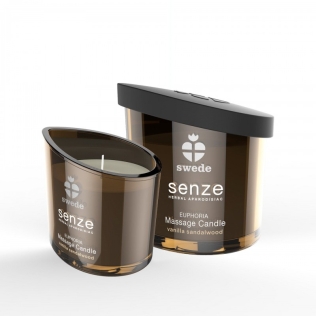 Свічка для масажу з ароматом сандалового дерева та ванілі SWEDE Seduction Massage Candle