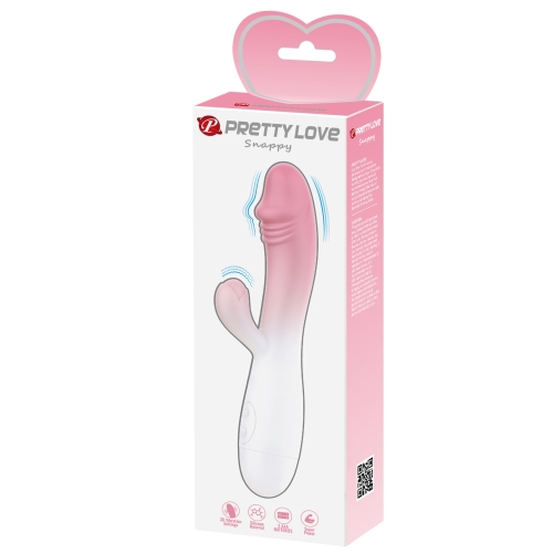 Вибратор-кролик с реалистичной головкой розовый Lybaile PRETTY LOVE Snappy - 8
