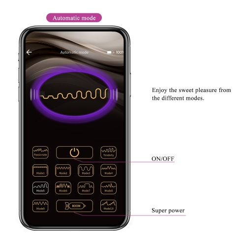 Смарт вібратор для точки G та клітора фіолетового кольору Lybaile Pretty Love G-Spot APP Baird - 14