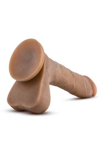 Реалістичний фалоімітатор на присоску з кібершкіри AU NATUREL 8.5 INCH MISTER PERFECT MOCHA - 4