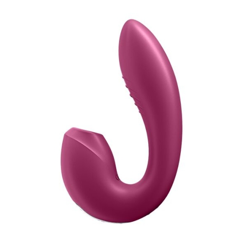 Вакуумный вибратор для стимуляции клитора и точки G бордовый Satisfyer Sunray Berry - 4