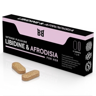 Таблетки для женщин для повышения либидо Blackbull Libidine Afrodisia Intense Pleasure 4 таблетки