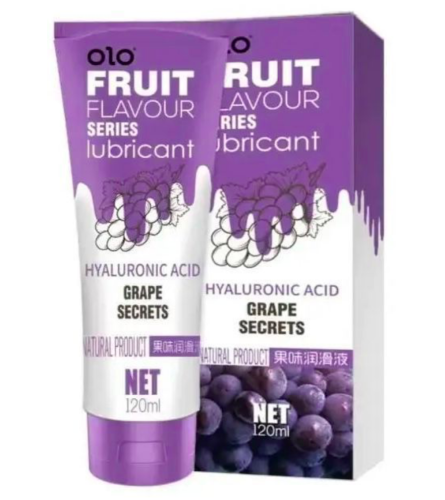 Лубрикант на водной основе c ароматом спелого винограда OLO Fruit Flavour Series Grape Secrets 120 мл - 1