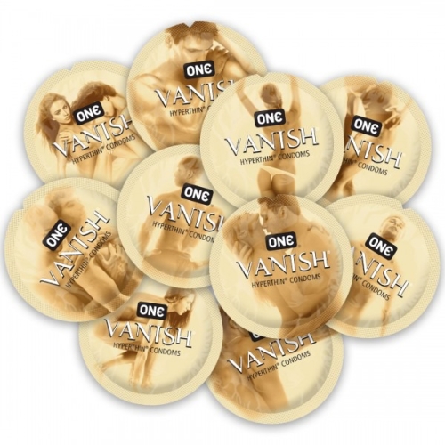 Презервативи супертонкі прозорого кольору ONE Vanish 100 штук - 4