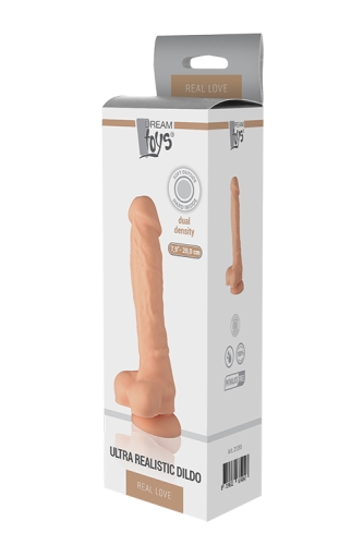 Реалістичний фалоімітатор силіконовий на присоску Dream toys dual density dildo - 2