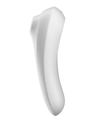 Смарт вібратор і вакуумний стимулятор для клітора 2-в-1 Білий Satisfyer Dual Pleasure - 1