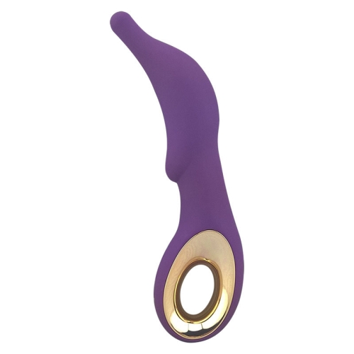 Вібратор водонепроникний з силікону Lealso-Dolphin Purple - 1