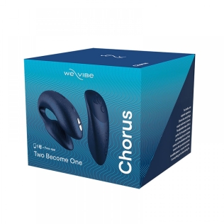 Вибратор для пар U формы с пультом ДУ We-Vibe Chorus Cosmic Синий