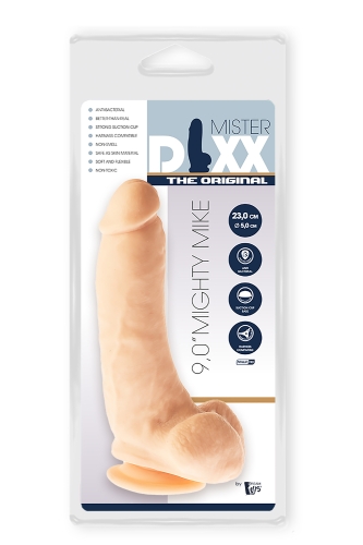 Гибкий фаллоимитатор реалистичный на присоске бежевый MR. DIXX MIGHTY MIKE 9INCH DILDO - 2