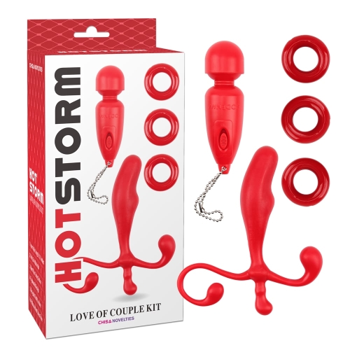 Набір іграшок для двох червоний CHISA Hotstorm-Love of couple kit - 1