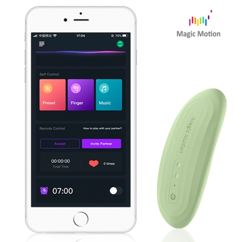 Смарт вибратор в трусики для стимуляции клитора зеленого цвета Magic Motion Nyx - 1