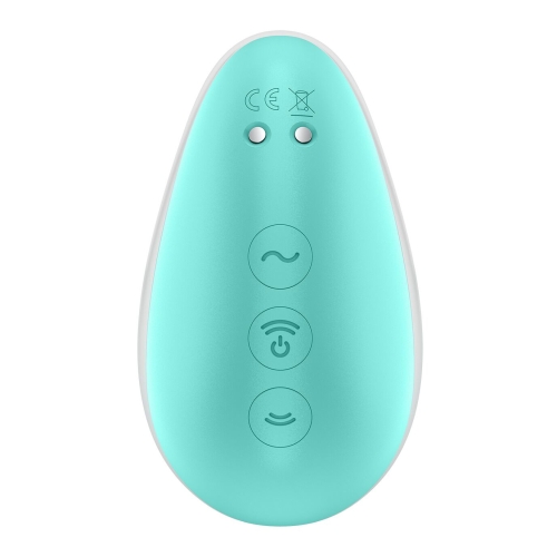 Вакуумний вібратор для клітора рожево блакитного кольору Satisfyer Pixie - 5