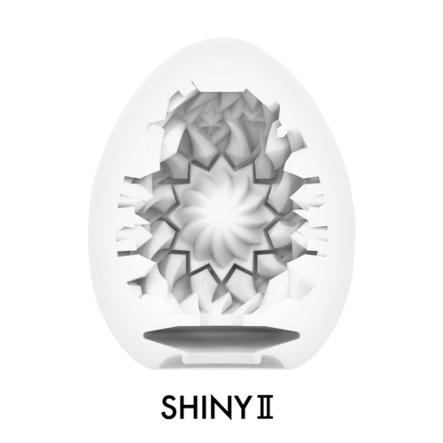 Мастурбатор яйце для члена білий Tenga Egg Shiny II - 3