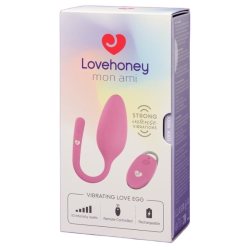 Віброяйце з пультом дистанційного керування рожеве Lovehoney Mon Ami - 5