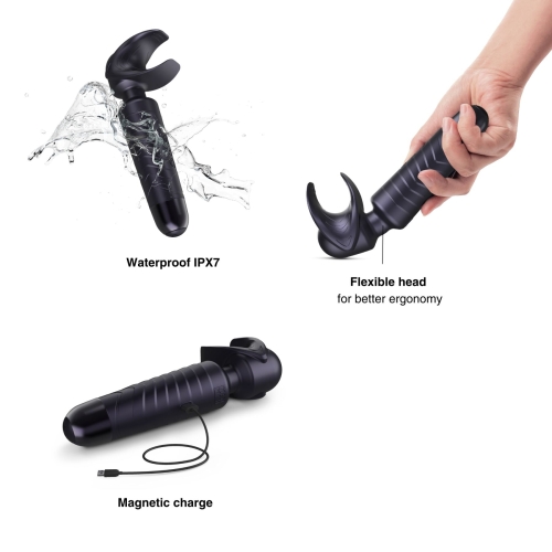 Мастурбатор с вибрацией фиолетового цвета Manwan MAN.WAND EVO - 3