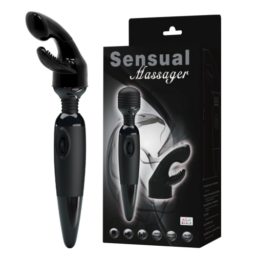Вибромассажер для клитора SENSUAL MASSAGER со сменной насадкой BW-055011 - 1
