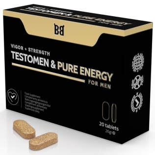 Капсулы для повышения потенции у мужчин Blackbull Testomen Pure Energy 20 капсул
