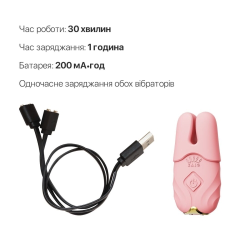 Вібратор для клітора та сосків силіконовий з пультом ДК Zalo Nave Coral Pink - 6