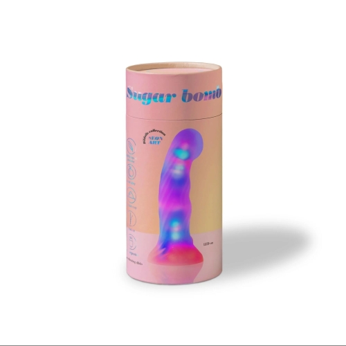 Силіконовий різнокольоровий, що світиться дилдо, що гнеться Love To Love - SUGAR BOMB 39 режимів підсвічування - 4