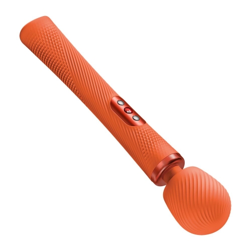 Масажер у вигляді мікрофону суперпотужний та легкий помаранчевий Fun Factory VIM Vibrating Wand до 6 годин роботи - 3