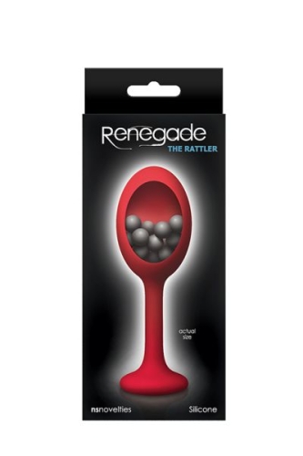 Анальна пробка у вигляді Вишеньки Червона RENEGADE RATTLER - 2