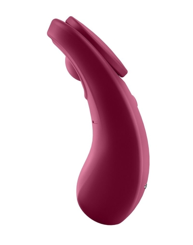 Вібратор в трусики з управлінням через смартфон Satisfyer (Сатісфаер) Sexy Secret бордовий - 4