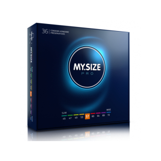 MY SIZE PRO презервативи 57 мм 36 штук Май Сайз про веганські