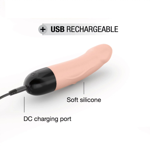 Вибратор реалистичный для точки G телесного цвета Dorcel - 5