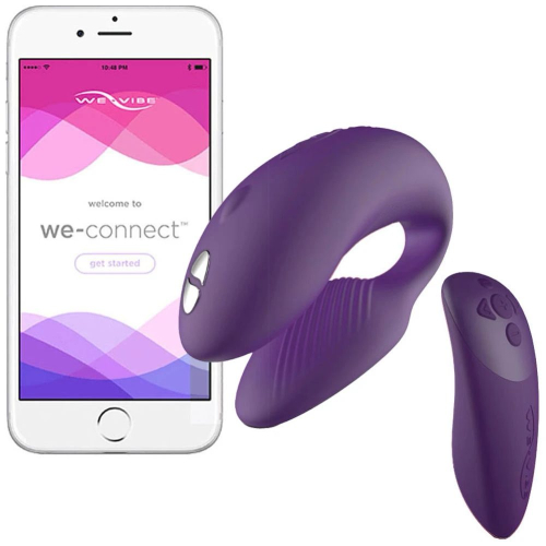 Вибромассажер для пар с функцией управления со смартфона фиолетовый We-Vibe Chorus - 2