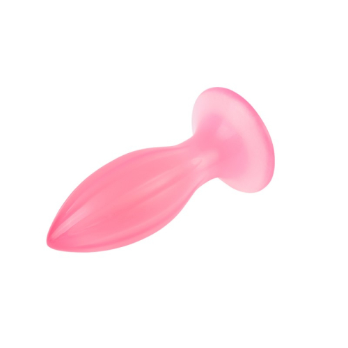 Анальная пробка на присоске розового цвета Chisa Butt Plug - 3