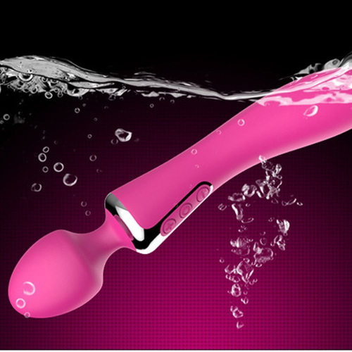 Вібромасажер двосторонній для інтимних місць Leten AV 1 + 1 Pink - 5