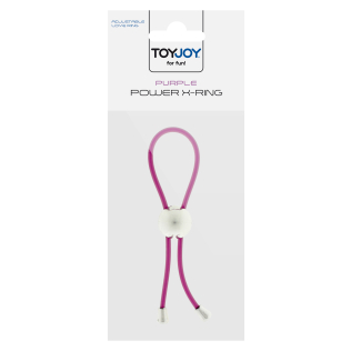 Эрекционное лассо для пениса фиолетового цвета Toy Joy Power X Ring