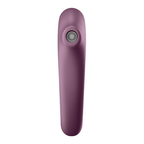 Вакуумний вібростимулятор для клітора фіолетовий водонепроникний Satisfyer Dual Kiss - 2