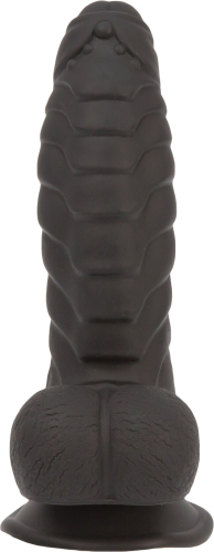 Фалоімітатор на присосці чорний Addiction Ben 7&amp;quot; Dildo With Balls та віброкуля в подарунок - 3