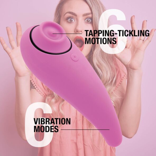 Вакуумный стимулятор для клитора и вагинальный вибратор 2 в 1 розовый FeelzToys FemmeGasm - 4