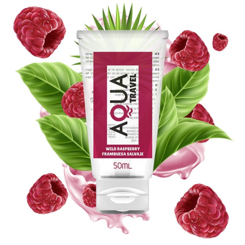Оральный лубрикант на водной основе во вкусом дикой малины Aqua Travel Flavour 50мл - 1
