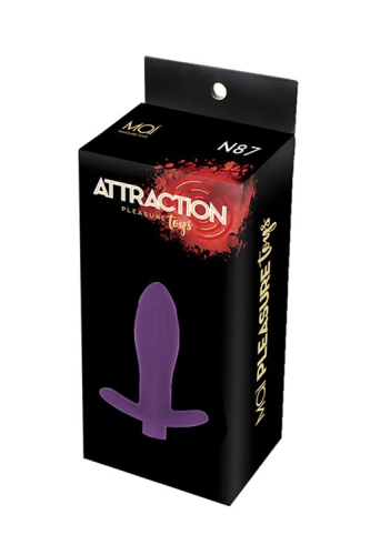Анальна пробка з вібрацією фіолетова MAI Attraction Toys № 87 - 2