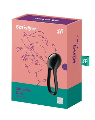 Ерекційне віброкільце на пеніс Satisfyer Majestic Duo - 5