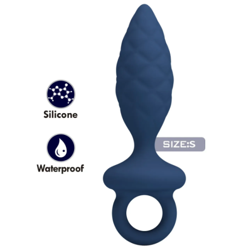 Анальная пробка с кольцом синяя LYBAILE MR.PLAY Butt Plug with Loop размер S - 2