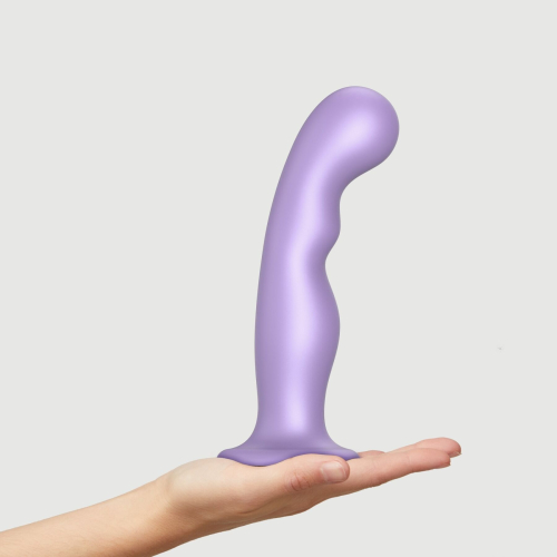 Насадка для страпону силіконова бузкового кольору Strap On Me Dildo розмір XXL - 2