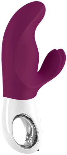 Вібратор із стимуляцією клітора фіолетовий Fun Factory Miss Bi - 8